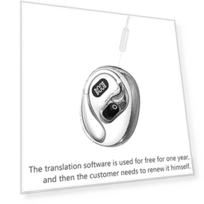 Wireless Earbuds with AI Translation and Over-Ear Hook — Language Translators, Autumn Orchids