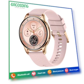 Women's Elegant Fully Touchscreen Sports Fitness Watch — Smartwatches, SACOSDING