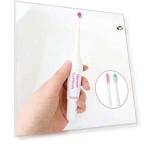 Electric Toothbrush with Smart Chip and 3 Replacement Heads — Electric Toothbrush Heads, beautybaby