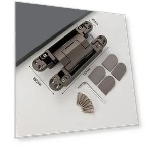 Folding Invisible Door Hinge with Silent Closing — Hinges, Xiongwei