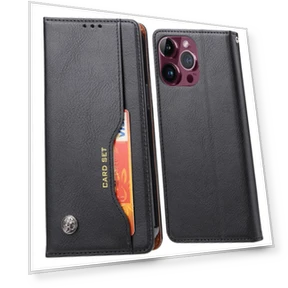 Leather Stand Wallet Cover Magnetic Closing Anti-drop Phone Case — Flip Cases, Smartwatch 2025
