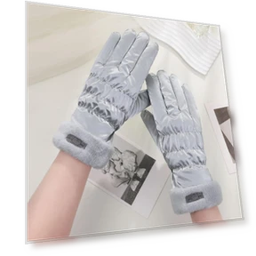 Mitten Gloves with Full Fingers and Bear Design — Gloves & Mittens, Liingyimn