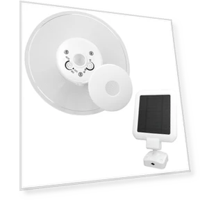 Outdoor Solar Sensor Motion Light — Outdoor Security & Flood Lighting, SAMURAI STYLE