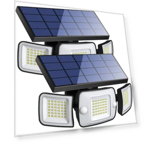Outdoor Solar Sensor Motion Security Light — Outdoor Security & Flood Lighting, SAMURAI STYLE