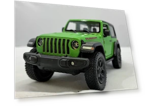 Scale 2018 Jeep Wrangler Inertial Die-Cast Car — Miniature Rides & Collectibles, KiNSMART
