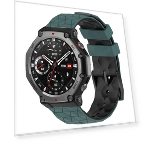 Silicone Watch Strap with Football Pattern — Watch Straps & Bands, MY-CASE