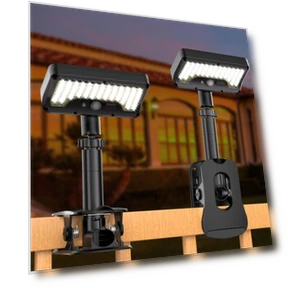 Solar Motion Sensor Outdoor Light — Outdoor Security & Flood Lighting, SAMURAI STYLE