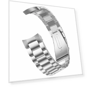 Three Beads Stainless Steel Strap — Bands, Smartwatch 2025