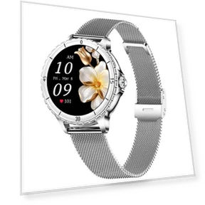 Women's Smart Watch Bracelet with Bluetooth Calling and Health Monitoring — Wearable Accessories, ESTG