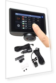 360° Front and Rear Dash Cam — Dashboard Cameras, Samurai Japan