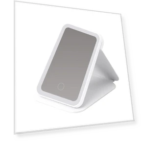 Adjustable Desktop Cosmetic Mirror with Touch Control — Handheld, Fujmhyk