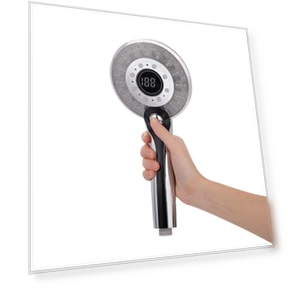 Colorful LED Shower Head with Temperature Sensor — Fixed, Kanisa