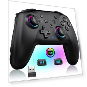 Wireless Controller with RGB Lighting and Hall Effect Joysticks — Gaming Controllers, DOKI DOKI MARKET