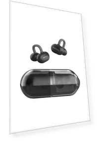 Wireless Earbuds with Open-Ear Cuffs — In-Ear Headphones, Moondrop