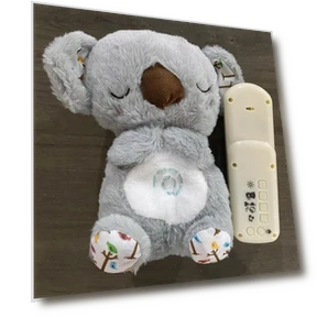 Breathing Koala with Light and Sound, Sleep and Play Companion for Infants — Baby Rattles & Soft Rings, JoyBliss