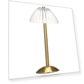 Crystal Rechargeable LED Desk Lamp with Touch Sensor — Study & Desk Lighting, Cosy Homes