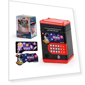 Intelligent Sensor Fingerprint Password Box Piggy Bank — Savings & Piggy Banks, TK Toys