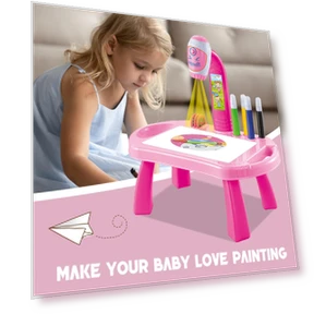 Kids Smart Projector with Light and Music, Educational Drawing Toy Car — Interactive Learning Devices, Gouhuo
