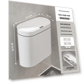 Smart Automatic Wall-Mounted Trash Can — Kitchen Cans, Value Vault