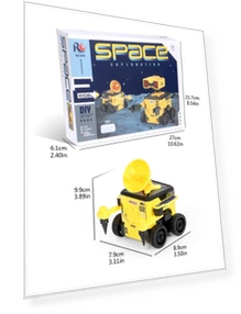 Space Exploration Remote Control Robot — Construction Kits, Happy Time For kids