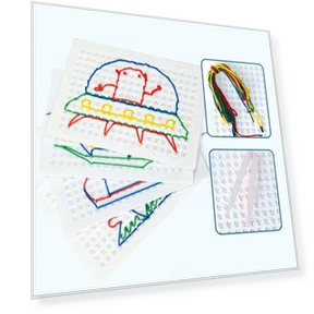 Threading Board for Kids — Educational, Flower Vases