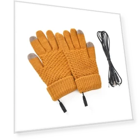 Touchscreen Heated Knitted Gloves — Gloves & Mittens, FSshinanhai