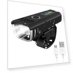 Bicycle LED Front Light with USB Rechargeable Smart Sensor and Rear Light — Bike Headlights, Wedding decoration