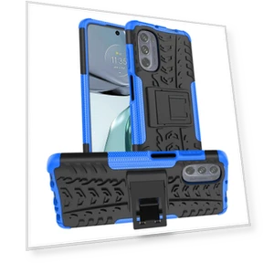 Dustproof PC+TPU Kickstand Back Cover Tyre Pattern Shockproof Phone Case — Smartwatch Protectors, Smartwatch 2025