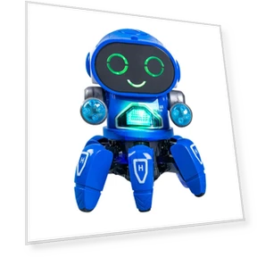 Electric Six Intelligent Robot with Lighting, Sound Effects, and Dancing — Interactive Learning Devices, Gouhuo