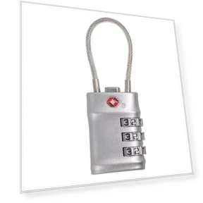 Portable Smart Combination Lock Padlock with Steel Cable — Luggage Locks, SZmohan