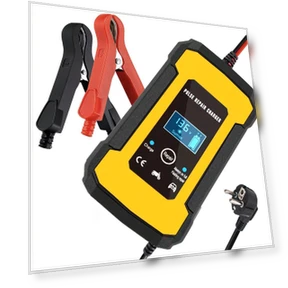 Smart Fully Automatic Car Battery Charger with LCD Display — Chargers, VehicleKit