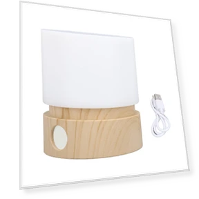 Adjustable Brightness Rechargeable Night Light with Timer and Touch Control — Night Lights, CosyHome