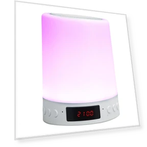 Bluetooth Speaker with Alarm Clock and Color Night Light — Clock Radios, DIYelecs