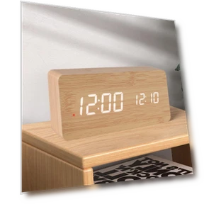 Digital Radio Wave Wooden Electronic Clock — Alarms & Clocks, Fashionable bags