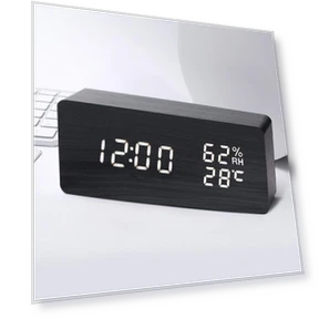 Digital Wooden Clock — Clocks, Fashionable bags