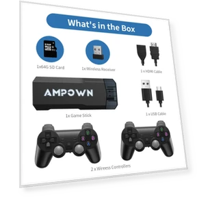 Game Stick GD20 4K HD Output — GEM Box Gaming, FourAll