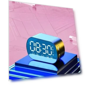 Singing Bluetooth Alarm Clock with Audio and Glow Light — Alarm, Fashionable bags