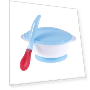 Suction Bowl and Spoon Set for Baby Feeding — Kids' Utensils, outgoing