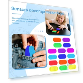 Sensory Tablet Toy — Blocks, Shredded cabbage