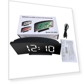 Silent Design Digital LED Alarm Clock with Large Display — Clocks, Daily necessities-V