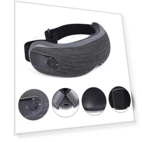 Smart Portable Electric 4 Modes Vibration Air Compression Music Eye Massager With Heat Compression — Rollers & Pens, Top Global Mall