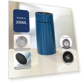 Smart Thermos Water Bottle with Temperature Display — Hydration Essentials, Anqin