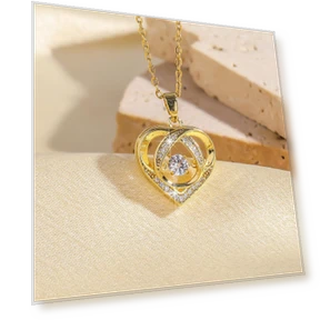 Temperament Smart Love Zircon Necklace — Smart Jewelry, Lucky Star Jewelry