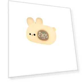 Touch Control LED Alarm Clock with Sleep Training Light and Cartoon Animal Design — Educational Timepieces, yuanlin