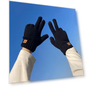 Winter Double-Layer Velvet Insulated Touchscreen Gloves — Glove Liners, Maonica Underwear