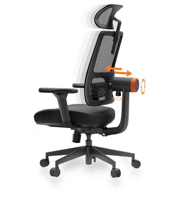 Ergonomic Office Chair with Auto-Following Backrest and Adjustable Headrest — Desk Chairs, NEWTRAL