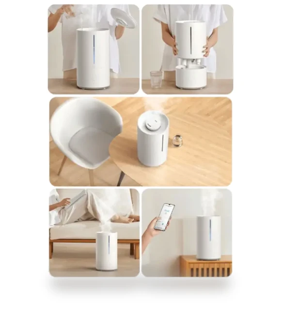 Smart Humidifier with Antibacterial Air Purifier — Air Moisturizers, Xiaomi