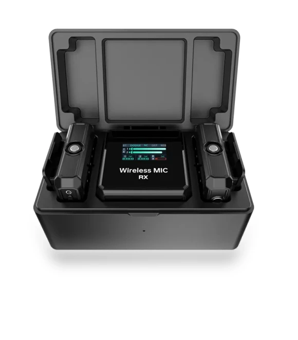 Wireless Lavalier Microphone with Intelligent Charging, 2.4G Digital Display, Noise Reduction — Wireless Systems
