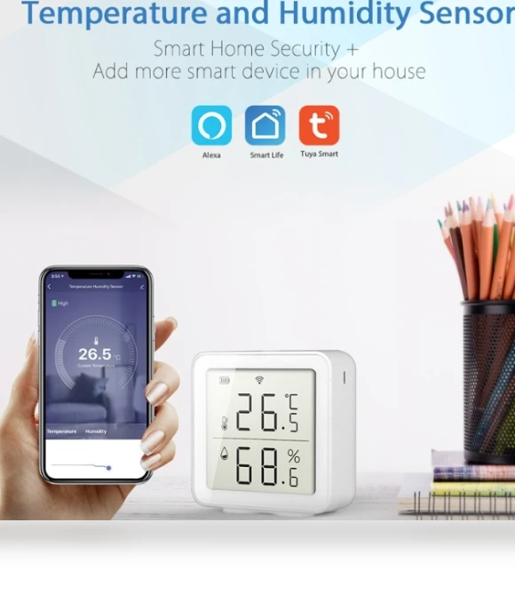 Wireless Smart Digital Home Thermometer — Home Climate Control, TY