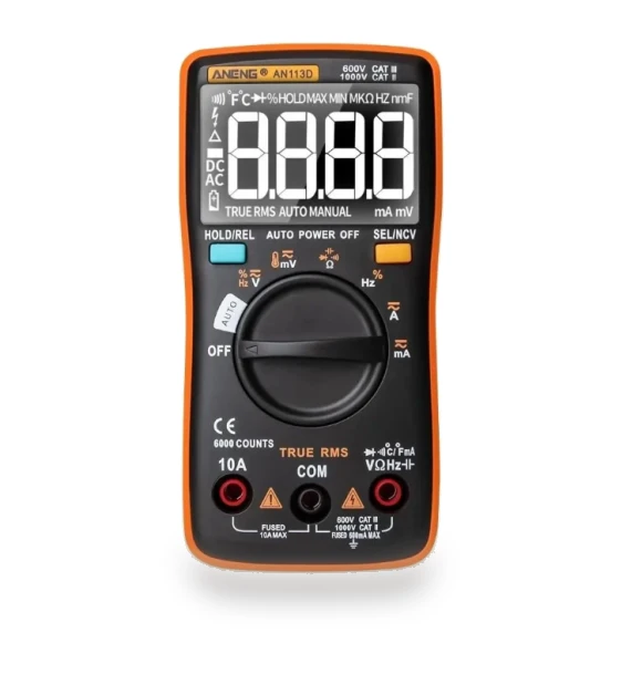 Intelligent Auto Measure True-RMS Digital Multimeter 6000 Counts — Multimeters & Analyzers, ANENG